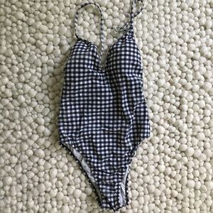 JCrew Gingham Swimsuit